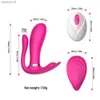 Vibratore del dildo della farfalla indossabile Giocattoli adulti del sesso per le donne Stimolatore del clitoride del punto G Mutandine del vibratore del telecomando senza fili L230518