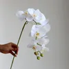 Dekoracje ogrodowe 97 cm Wysokiej jakości sztuczna pojedyncza roślina motyl orchidea