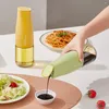 Förvaringsflaskor glas olivoljeflaska automatisk öppning och stängning av antiläckage kreativ dispenser för kökstillbehör 500 ml