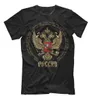 T-shirty męskie rosyjski hymn narodowy podwójnie kierował Eagle National Emblem T-shirt. Summer bawełniany krótki rękaw o nokółce nowa nowa s-3xl J230602