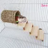 Toys Hamster Tunnel Bed Pad Sugar Glider Climbing Ladder Cage Playground Chew Toys Bird Rat Habitat Shelter Hideaway Rest Playing Toy