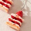 Stud Neue Mode Kuchen Ohrringe Für Frauen Handgemachte Nette Wassermelone Zitrone Tropfen Ohrring Mädchen Geburtstag Ohr Schmuck Geschenke