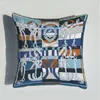 Роскошь 45*45см Deluxe Modern Emelcodery Blue Horse Designer Pillow Case Case Coush Coash Home Bedding для дивана 2023070609