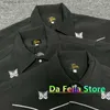 Giacche da uomo Giacca nera con aghi Uomo Donna 1 1 Alta qualità vintage classica farfalla ricamata con aghi AWGE cappotti all'interno dell'etichetta etichetta T230602