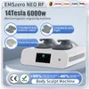 Emszero 14Tesla 6000W RF Hi-emt EMS Body Sculpt Macchina Stimolatore Muscolare Che Modella Attrezzature per Massaggi per il Salone 2024 Nuovo