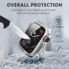 Diamond Screen Protector klocka Fodral för Apple iWatch 45mm 44mm 42mm 41mm 40mm 38mm Bling Crystal Heltäckande Skyddsfodral PC Bumper With Retail Box