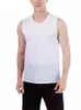 Regatas Masculinas YSDNCHI Summer Mesh Respirável Secagem Rápida Fitness Branco Top Fino Sem Mangas Decote em V Sweetheart Ajuste Ao Ar Livre