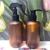 Storage Bottles Wholesale Round Shoulder Hand Wash Bottle With Pump Sprayer Plastic Split Shampoo Lotion Container Lid