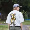 メンズTシャツビッグイエローロールタイガープリントヒューママッドストリートウェアカジュアルメンズレディースTシャツ夏半袖T230602