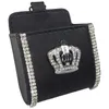 New Crystal Diamond Crown Car Outlet Air Vent Trash Box per Auto Porta Cellulare Pouch Organizer Hanging Storage Bag Car Styling