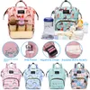 DIAPER Väskor Fashion Mommy Bag Rainbow Ballon Cats Tryck på stor kapacitet Travel Portable Nappy Milk Bottle barnvagn Ryggsäck 230601