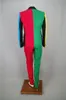 Irregular Colorful Men's Suits Magician Clown Performance Stage Outfits Nightclub Male Singer Host Blazers Pants Suit DS Costume 230612