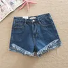 Womens Shorts Women Summer Washed Distressed Short Trouser Female Fashion Tassel Jeans Ripped Casual Korean Zipper Denim Streetwears 230601