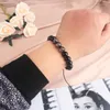 Brin Charme Homme Bracelet Lumineux Pierre Fluorescente Veilleuse Obsidienne Naturelle Gelée Lueur Dans Le Noir Pour Les Femmes Cadeaux