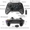 Controladores de jogo Controlador compatível com gamepad sem fio Bluetooth 2,4 GHZ 600 mAh Adaptador de vibração dupla Joystick com Xbox One/S/X/PS3/PC