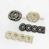 Nueva moda Crystal Letters Designer Hair Clips Barrettes Classic Hair Clip Jewelry Mujer Niñas Accesorios para el cabello