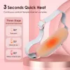 Foot Massager Electric Period Cramp Vibrator Heating Belt for Menstrual Relief Pain Waist Stomach Warming Women Gift Rechargeable 230602