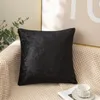 Poduszka stały kolor mrożony aksamitne okładka cukierka etui na sofę biuro samochodu talia z powrotem do domu dekoracyjna poduszka