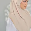 Ethnic Clothing Ramadan Headwrap Large Size Muslim Hijab With Chin Part Top Quality Amira Pull On Islamic Scarf Headscarf Pray Turban Hats