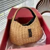 2023 new fashion Grass Woven Hobo Bag Underarm Handbags Crossbody Handbags Straw Handbags Vegetable basket Ladies Clutch Bags Small Wallet Leather