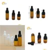 Verpackungsflaschen 2 ml l 5 ml Mini-Braunglas-Tropfflasche Probenbehälter ätherisches Öl pro winzigem tragbarem Fläschchen Drop Delivery Office Dhxd7