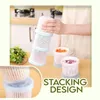 Bottiglie di stoccaggio Involucri per alimenti in silicone Riutilizzabili Frigorifero Scatola sigillata Serbatoio 3PCKitchen Fresh-Keeping Mason Jar Borse per