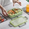 Zestawy naczyń obiadowych HF 1000 ml Zdrowy materiał lunch pudełko szczelność odporna na partycję bento pudełka mikrofalowe kontener magazynowy lunchbox BPA za darmo