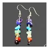 Dangle Chandelier Handwork 7 Reiki Chakra Healing Nce Energy Earrings Colorf Natural Crystal For Women Stretch Yoga Drop Delivery J Dhxog