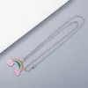 50% de réduction bijoux de créateur bracelet collier anneau tête de mort petit arc-en-ciel émail hommes femmes couple chandail chaîne