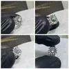 Ny 2023 designer smycken armband halsband ring turkos daisy blomma kvinnlig sterling sterling begagnad kronblad ringnew smycken