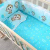 Rieles de cama 5 uds. Juego de cama para bebé nacido puro algodón circunferencia colchón almohada Kit infantil patrón de dibujos animados cuna envolvente cerca de cuna 230601