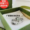 New 2023 designer jewelry bracelet necklace horse rope chain black enamel men women same style lovers ins ring wide