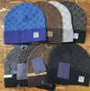 Commerce de gros Mode Hommes Mesdames Lettre Designer Hat Plaid Knit Skull Hat Bonnet d'hiver