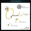 Bandringe Classic 1 Kristall Ehering für Frauen Zirkonia Gold Farbe Verlobung Jahrestag Vorschlag Ehering Schmuck R174 J230602