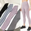 Leggings Women Designer luxury Tracksuit Align High Waist Tight Yoga Pants Nude Sense Fitness Casual Sports Nine-point Pants jogger running