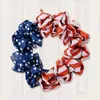 Decorative Flowers Durable Garland Pendant Soft Fabric Tear-resistant Clear Pattern USA Flag Door Hanging Decoration