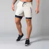 Pantaloncini 2017 Estate Corsa Palestra Jogging Fitness Allenamento Fast Dry Bodybuilding Atleta Uomo 2-in-1 Navy Blue Leisure Sprint P230602