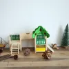 Jouets maison de Hamster, cachettes, aire de jeux en bois pour Rat, activité, plate-forme d'escalade, jouets