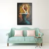 Premium Canvas Art Spanish Flamenco Dancing Oil Målningar Handmålade figurativa konstverk för restaurangplatser