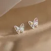 Stud New Trendy Butterfly Earring for Women Luxury Zircon Rabbit Kitten Planet Mini Jewelry Gifts