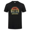 Herren-T-Shirts, hergestellt im Januar 1983, T-Shirt, kurzärmelig, geboren im September, Oktober, November, jeden Monat des Jahres 1983, Tops, Geburtstagsgeschenk, DY-071 J230602