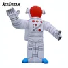 wholesale 3 (10 pieds) / 4 (13,2 pieds) / 6 (20 pieds) / 8 m (26 pieds) de hauteur extérieure LED Astronaute gonflable géant Spaceman dessin animé publicitaire moderne et drôle avec ventilateur