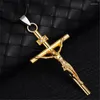 Pendentif Colliers Religieux Jésus Croix Collier Pour Hommes Et Femmes Multicolore Métal En Cuir Corde Prière Baptême Bijoux Cadeaux