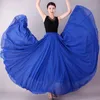 Vestidos 2022 Saias longas de chiffon para mulheres elegantes casuais na cintura boho praia maxi saias saias femme saia de dança sólida