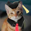 Cat Costumes 1 Set Puppy Graduation Clothing Dog Clothes Adjustable Doctoral Hat Decor