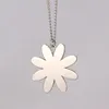 DIY Sublimation Blanc Collier Fleur Transfert De Chaleur Saint Valentin Collier Cadeau Créatif