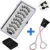 Verktyg MB Anniversary 5 Magnetiska ögonfransar med pincett Natural Wispy Faux Cils Magnetique Mink Lashes Professional Eye Lashes Set