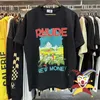 Erkek Tişörtleri Rhude Kalesi Hindistan cevizi Ağacı T-Shirt Kadın Erkekler En İyi Kalite Büyük Boy Tişört Tees T230602