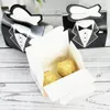 Present Wrap 10st Bride and Groom Dresses Wedding Favor Candy Box Sweet Packaging Påsar Diy Decoration Souvenirs Party Supplies