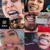 Diamentowe ustawienie biżuterii 18 -karatowe złota zębów moissanite Grillz niewidzialny z księżniczką Cut 925 Srebrny VVS Niestandardowy hip -hop lodowany grillz